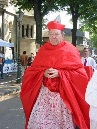 Cardinal Pell in a silly dress